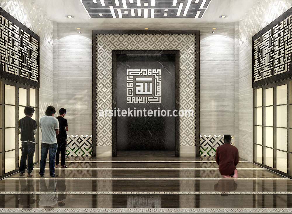 Jasa Desain Interior Mesjid Musholla Style Modern Minimalis Ukuran Bangunan 10×10 Gratis