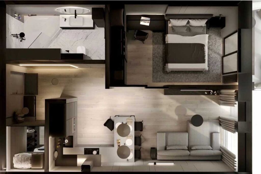cara menata interior apartemen agar terasa luas