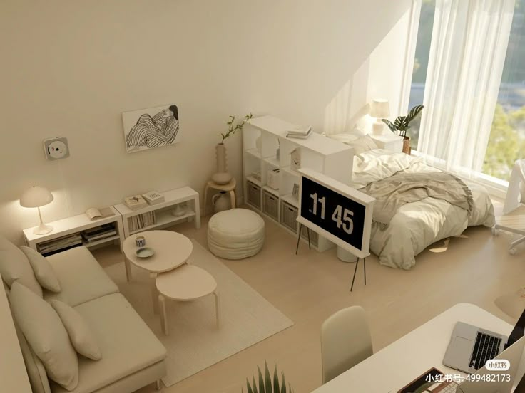 membuat ruangan apartemen yang mungil menjadi lebih luas.