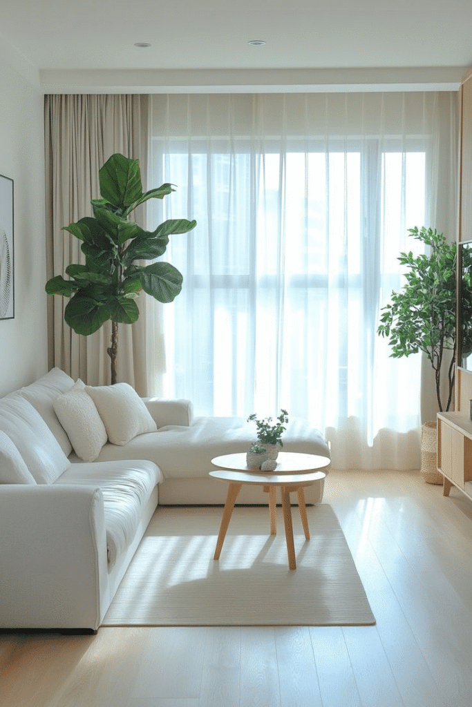 membuat apartemen kecil terasa lebih leluasa dan lebih luas.